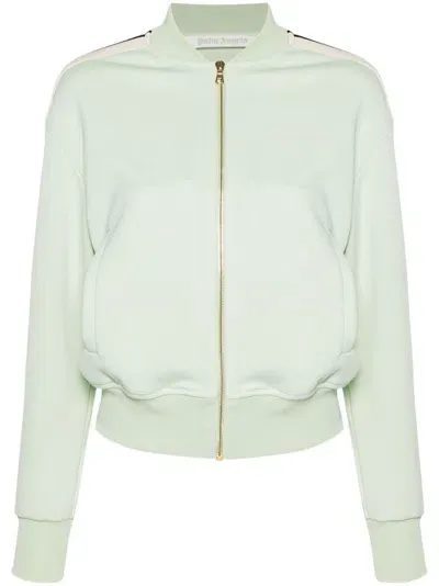 Palm Angels Classic Logo Track Bomber Jkt In Green