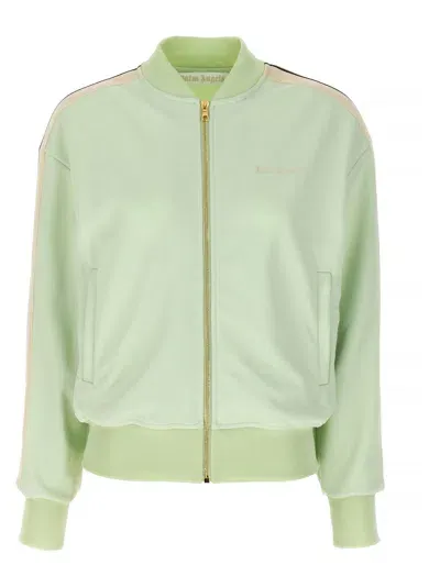 Palm Angels 'classic Track' Sweatshirt In Green