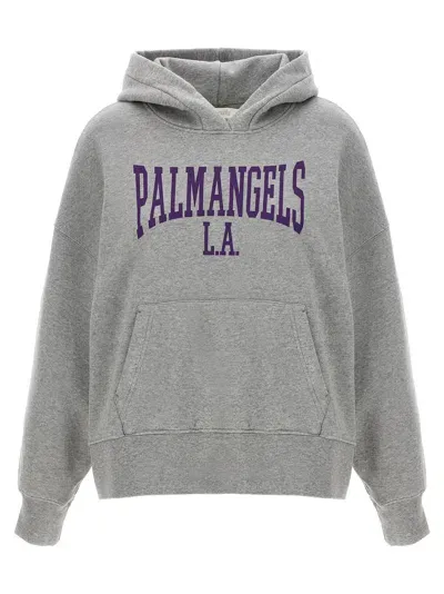 Palm Angels 'college Classic' Hoodie In Gray