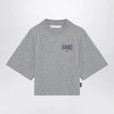 Palm Angels College T-shirt Melange Grey/violet