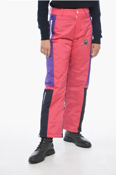 Palm Angels Color Block Designed Thunderbolt Ski Pants In Multi