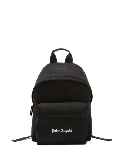 Palm Angels Cordura Classic Logo Backpack Bags In Black