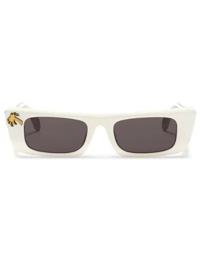 Palm Angels Eyewear Arvin Sonnenbrille In Weiss