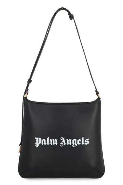 Palm Angels Giorgina Large Leather Shoulder Bag In Black