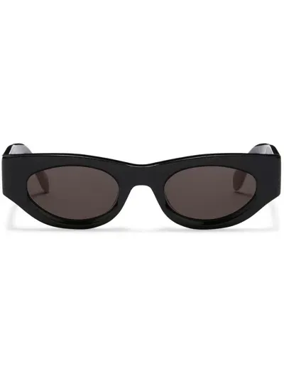 Palm Angels Griffith Sunglasses In Black Dark Grey