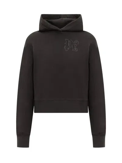 Palm Angels Hoodie With Logo In Black