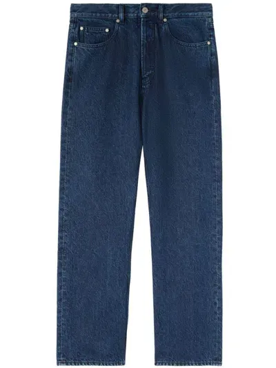 Palm Angels Trousers In Indigo Blu