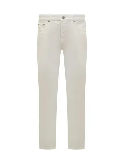 Palm Angels Pa Monogram Jeans In White