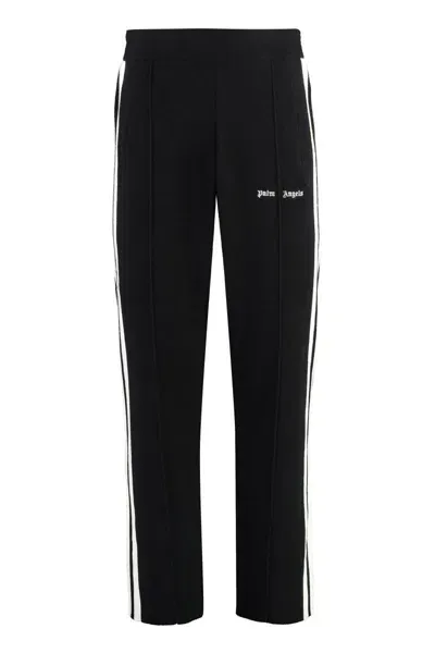 Palm Angels Knitted Track-pants In Black