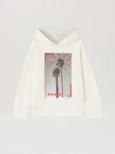 Palm Angels La Hoodie In Neutro