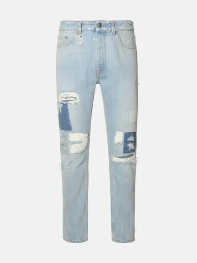 Palm Angels Jeans Lw Destroyed In Light Blue