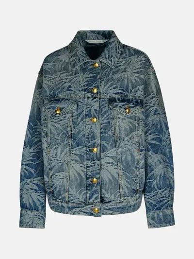 Palm Angels Kids' Light Blue Denim Jacket