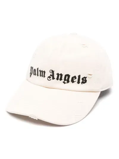 Palm Angels Logo Baseball Cap In White