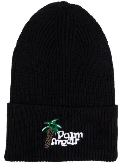 Palm Angels Beanie Hat In Black