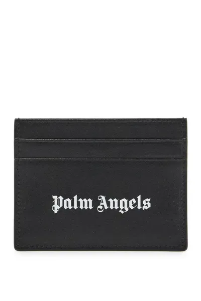 Palm Angels Logo Card Holder In Black