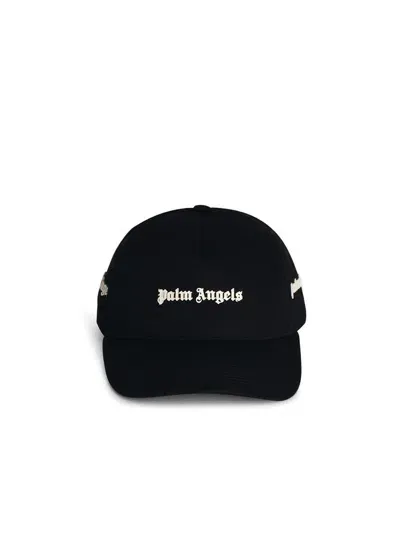 Palm Angels Logo Lettering Baseball Cap In Black