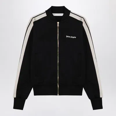 Palm Angels Logo Track Bomber Jacket In Black