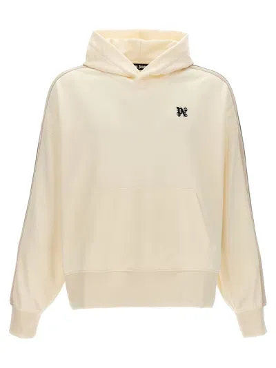 Palm Angels 'monogram' Hoodie In White