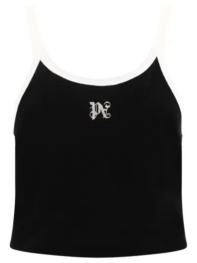 Palm Angels Monogram Tops Black