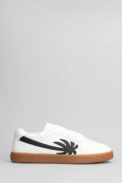 Palm Angels Ner Palm 1 Sneakers In White Leather