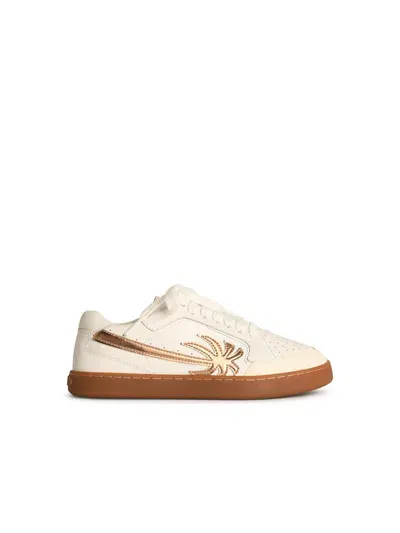 Palm Angels New Palm White Leather Sneakers