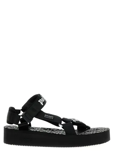 Palm Angels X Suicoke Depa Sandals In Black White