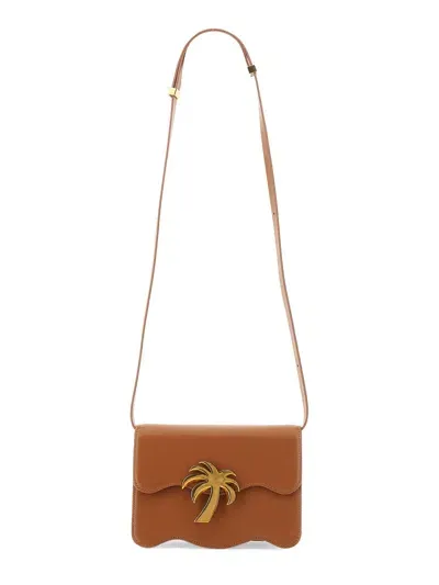 Palm Angels Palm Beach Bag In Brown