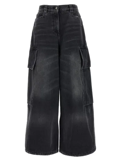 Palm Angels 'parachute' Jeans In Black