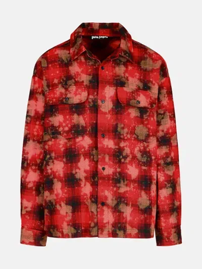 Palm Angels Red Cotton Blend Shirt