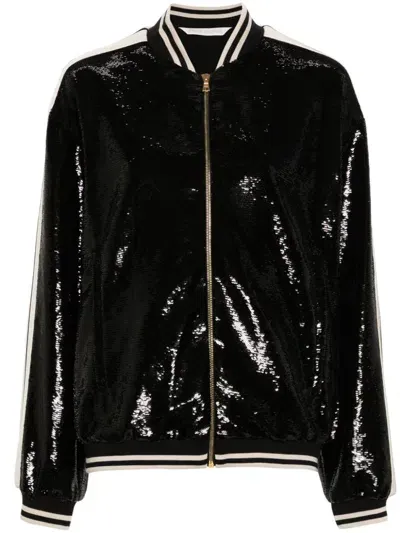 Palm Angels Sequinned Bomber Jacket In Multicolor