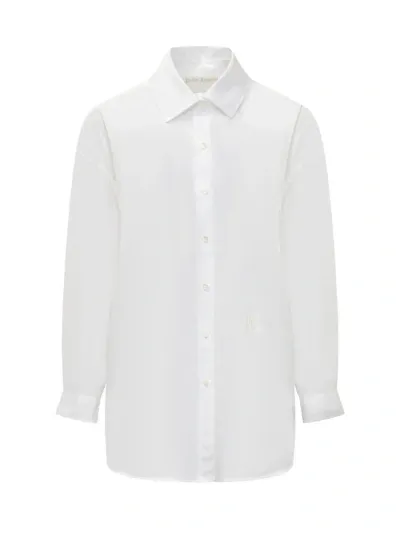 Palm Angels Shirt With Monogram Pa In White