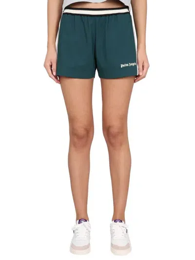 Palm Angels Sports Shorts In Green