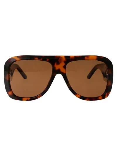 Palm Angels Sunglasses In 6017 Havana