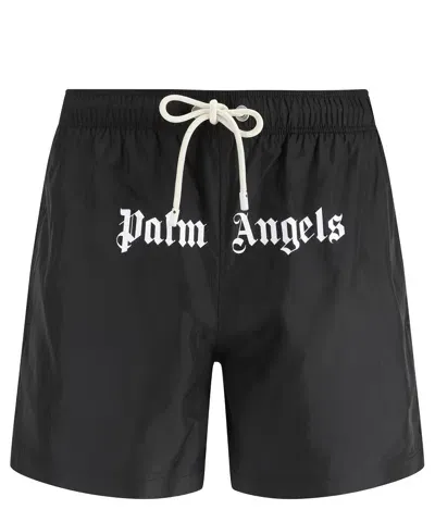 Palm Angels Swim Shorts In Black