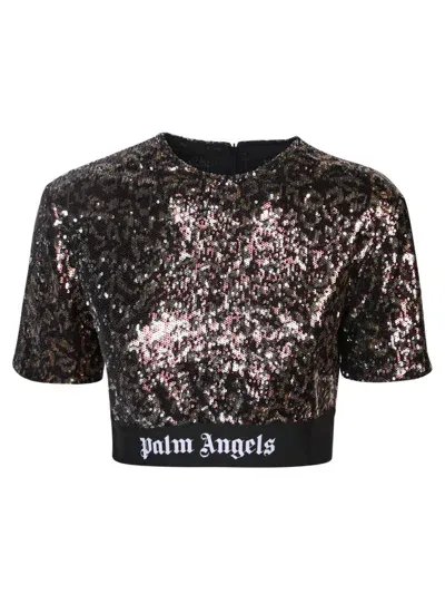 Palm Angels T-shirts In Brown