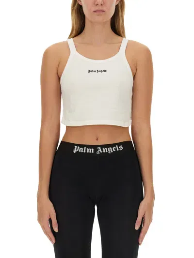 Palm Angels Tank Top In White