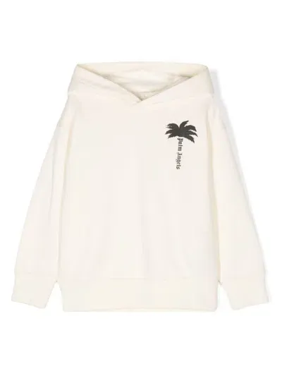 Palm Angels The Palm Regular Hoodie In White