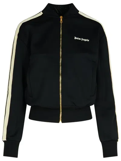 Palm Angels 'track' Black Polyester Sweatshirt