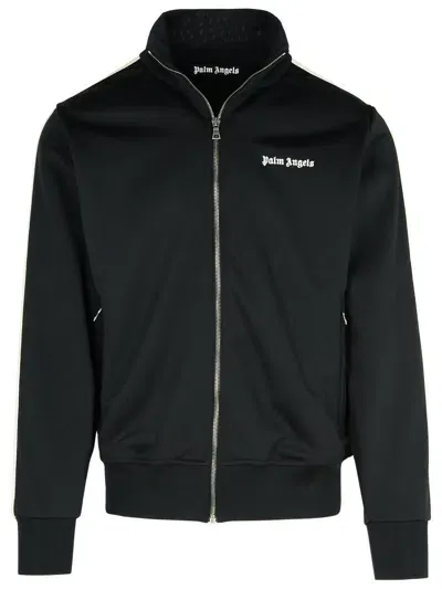 Palm Angels 'track' Black Polyester Sweatshirt