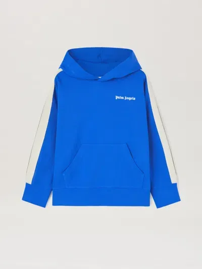 Palm Angels Track Hoodie In Blue