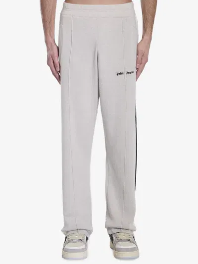 Palm Angels Track Pants In Wool And Cashmere In Beige