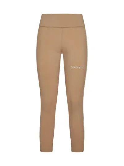 Palm Angels Trousers In Nude Off White