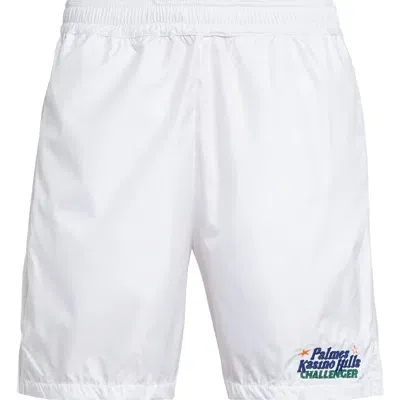 Palmes Kasino Hills Challenger Tennis Shorts In White