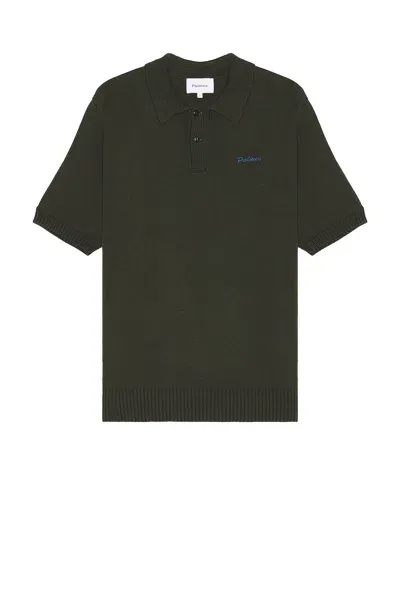 Palmes Marco Knit Polo Shirt In Olive