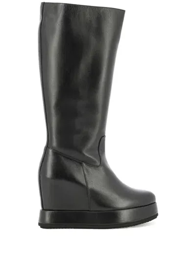 Paloma Barceló Kara Wedge-heel Boots In Black