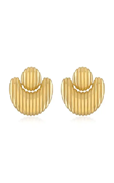 Pamela Zamore Isla Nest 18k Yellow Gold Earrings