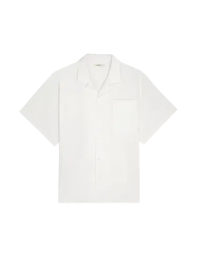 Pangaia Dna Aloe Linen Camp Collar Shirt In Off-white