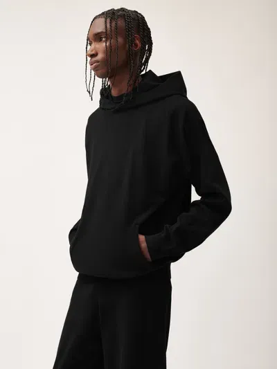 Pangaia Mens Dna Knitted Soft Organic Cotton Hoodie In Black