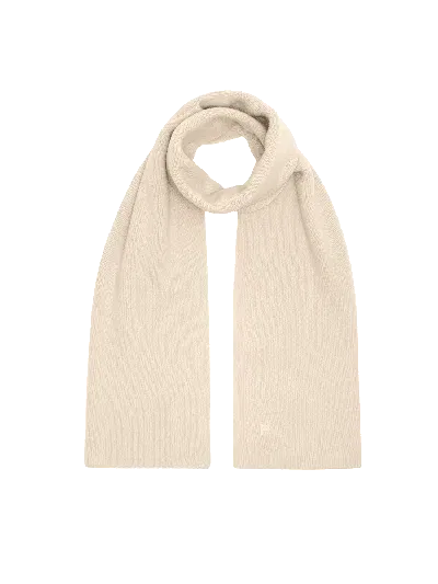 Pangaia Mens Dna Recycled Cashmere Scarf In White