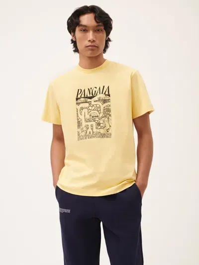 Pangaia Mens Elusive Mole Hope T-shirt In Yellow